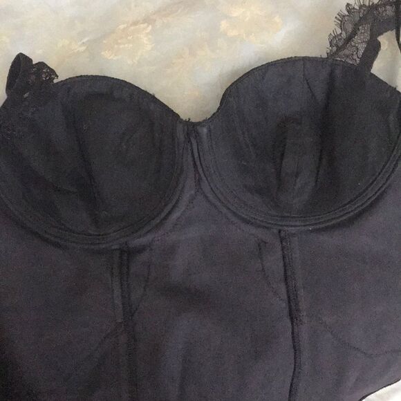 Corset Style Black Top | Guess - Picture 9 of 9